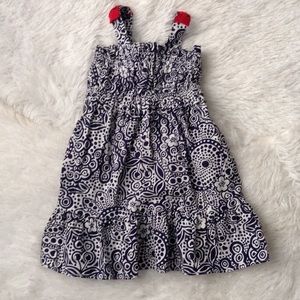 Girls hartstring dress bow sleeves
